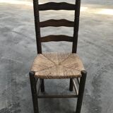 Suite of 4 rustic chairs mulched
