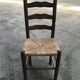 Suite of 4 rustic chairs mulched
