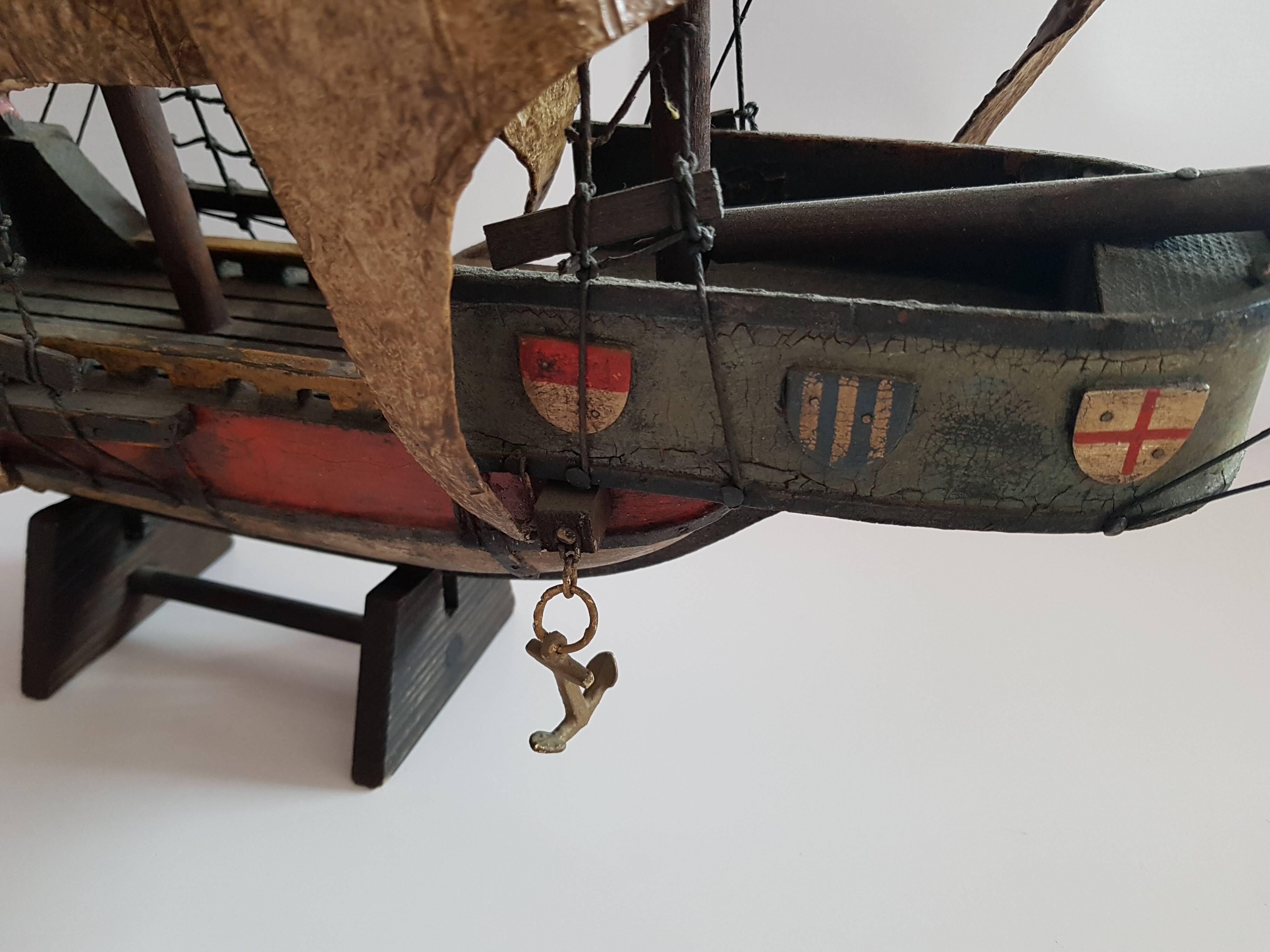 Model boat late 19th