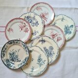 Iron earth dessert plate sets