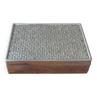 Vintage silver metal box