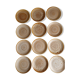Lot de 12 assiettes plates modèle fauve Niderviller