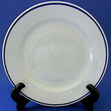 Suite of twelve (12) hotel-grade porcelain table plates