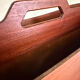 Vintage Scandinavian teak magazine rack