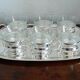 6-cup tea set and silver tray