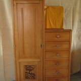 Asymmetrical wardrobe.
