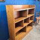 Large shelf, vintage solid oak bookcase from the 60s