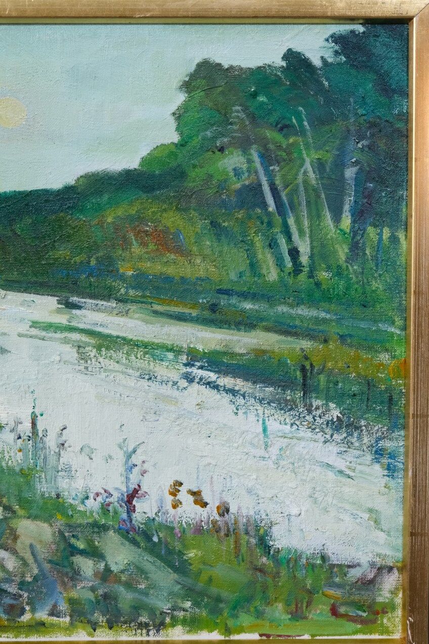 Oil on canvas by Gunnar Herman Berglund 1970