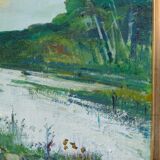 Oil on canvas by Gunnar Herman Berglund 1970
