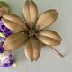 Cendrier vintage en laiton en forme de fleur