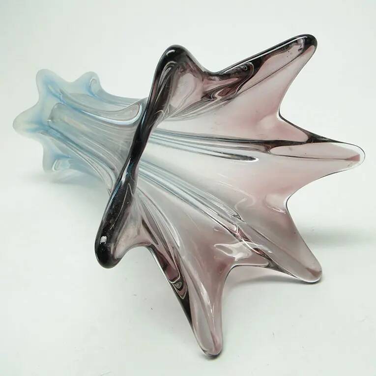Murano vase, Sommerso, glass, design by F. Poli, Italy, 1950s