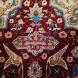 Tapis soie turc, hereke, fils métal 160x100cm