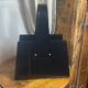 Black plexiglass magazine rack