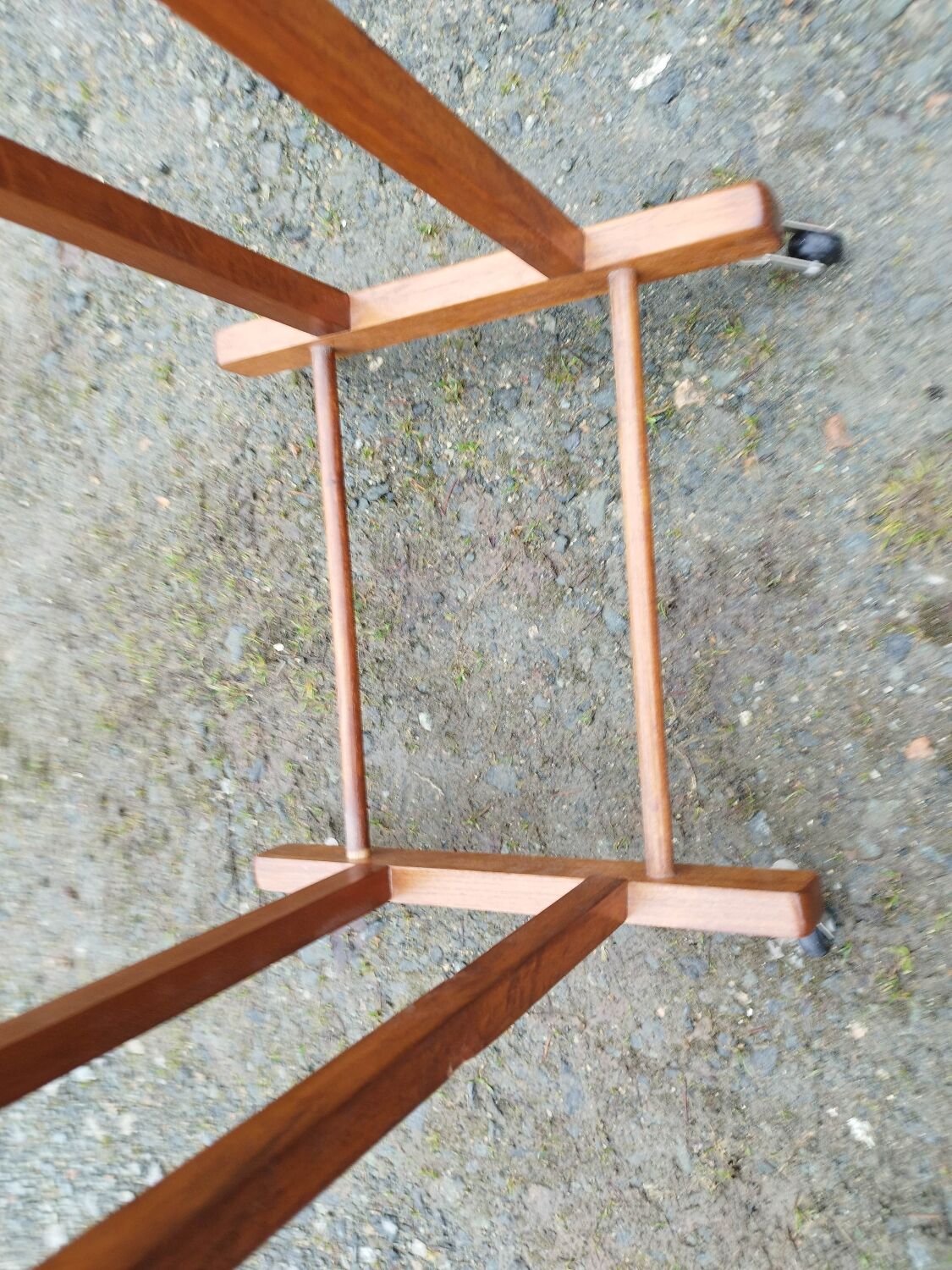 Double wooden night valet