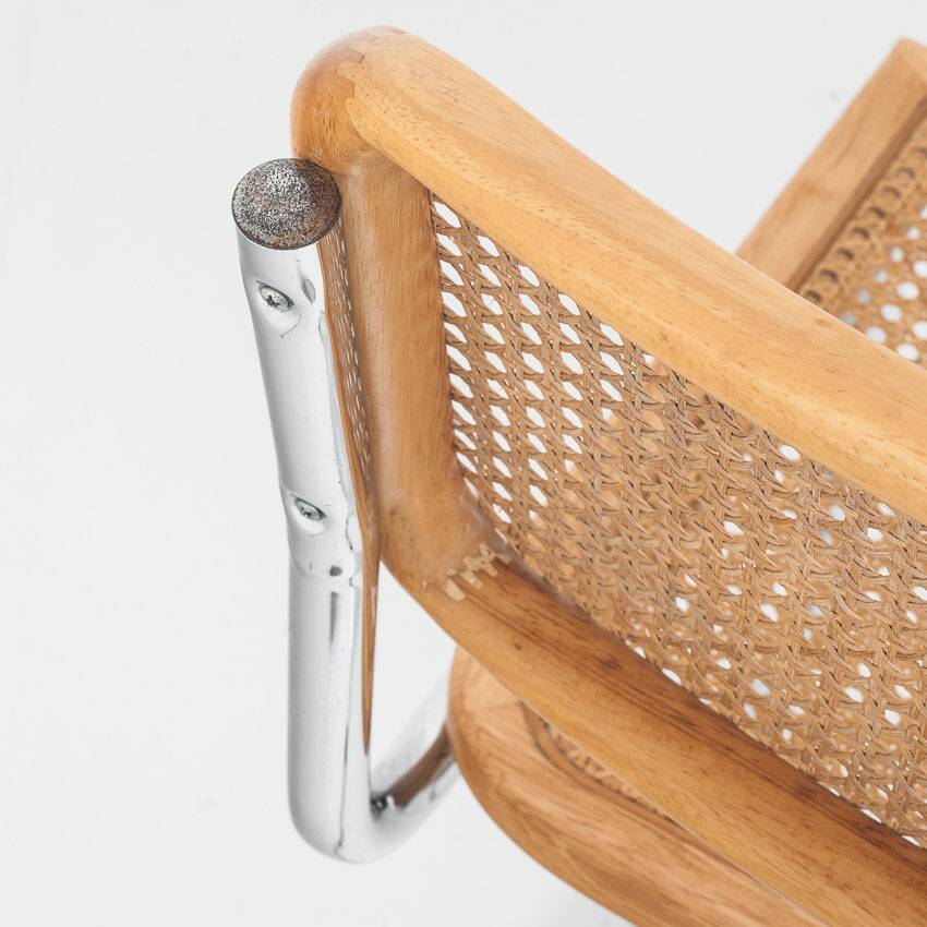 Set of 6 Cesca chairs. Made according to the design by Marcel Breuer. 80s.