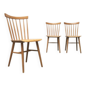 Chaises de salle à manger allemandes milieu du siècle, lot de 3