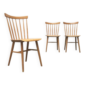 Mid-century German dining chairs, set of 3
