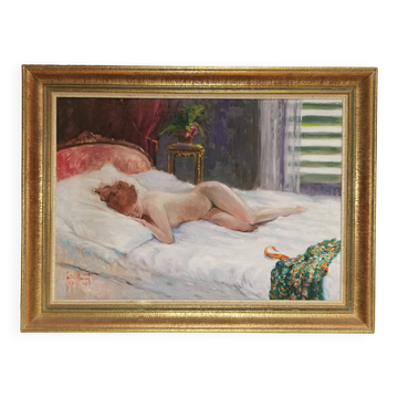 Oil on canvas by Guido Hanset 1967