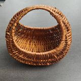 Vintage wicker gondola basket