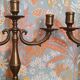 Pair of antique gilded brass candlesticks