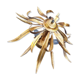 Gold metal chandelier