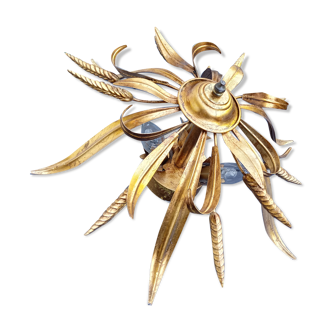 Gold metal chandelier