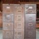 Set of industrial drawer cabinets.