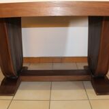 Art deco table in Macassar ebony