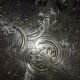 Large english silver metal tray