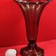 Large smoked iron cone-shaped vase - superb in color and condition, 30 cm, circa 1970