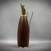Aldo Tura - Vintage wood and brass pitcher - Italy, circa 1950