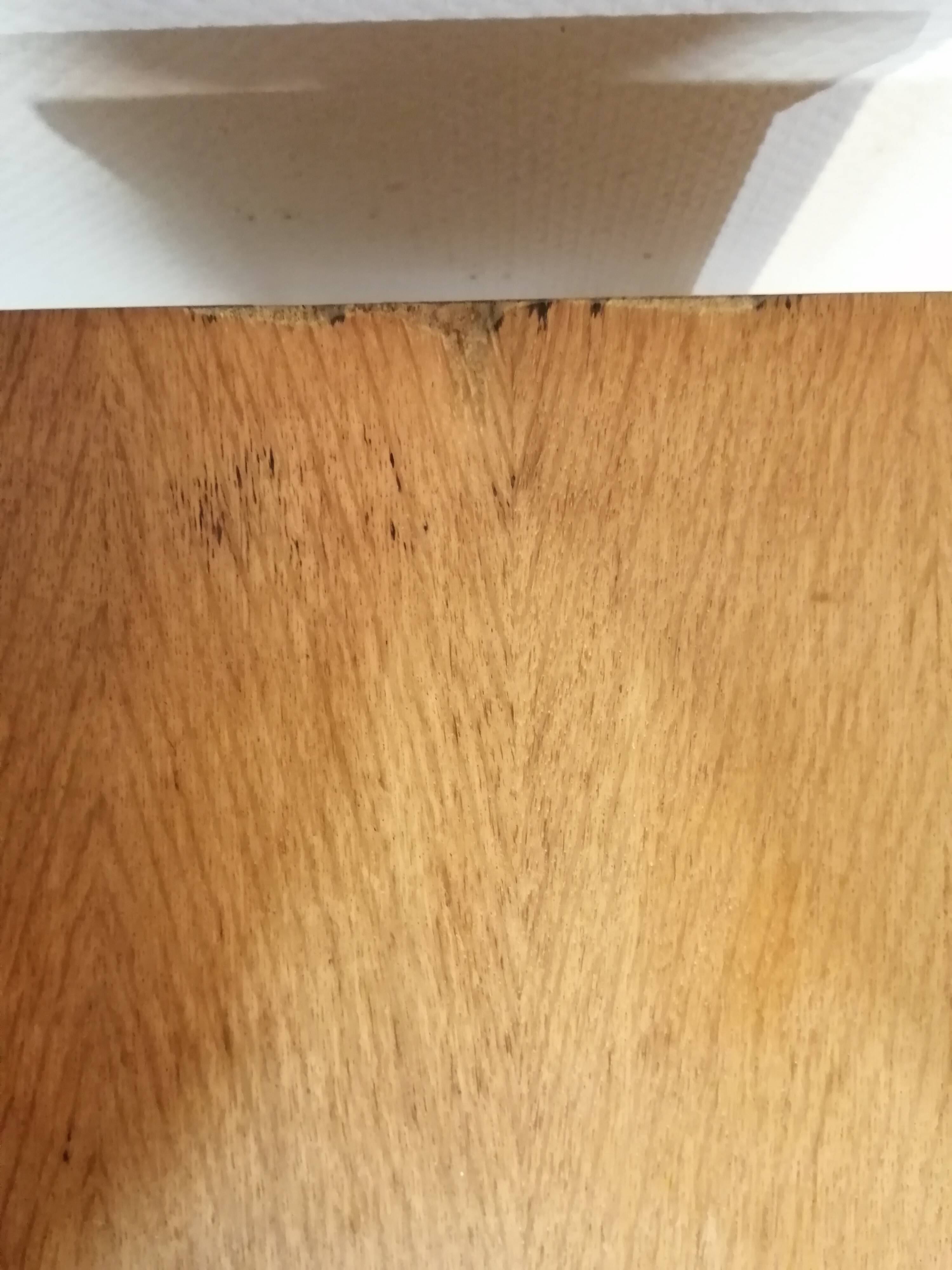 Scandinavian worker / bedside table in wood and metal from the 50s-60s