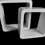 Vintage Shelves • 2 Modular Elements • Lacquered Wood • 1970-1980