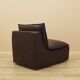 Brown leather armchair, Italian design, 1960s, production: Italy