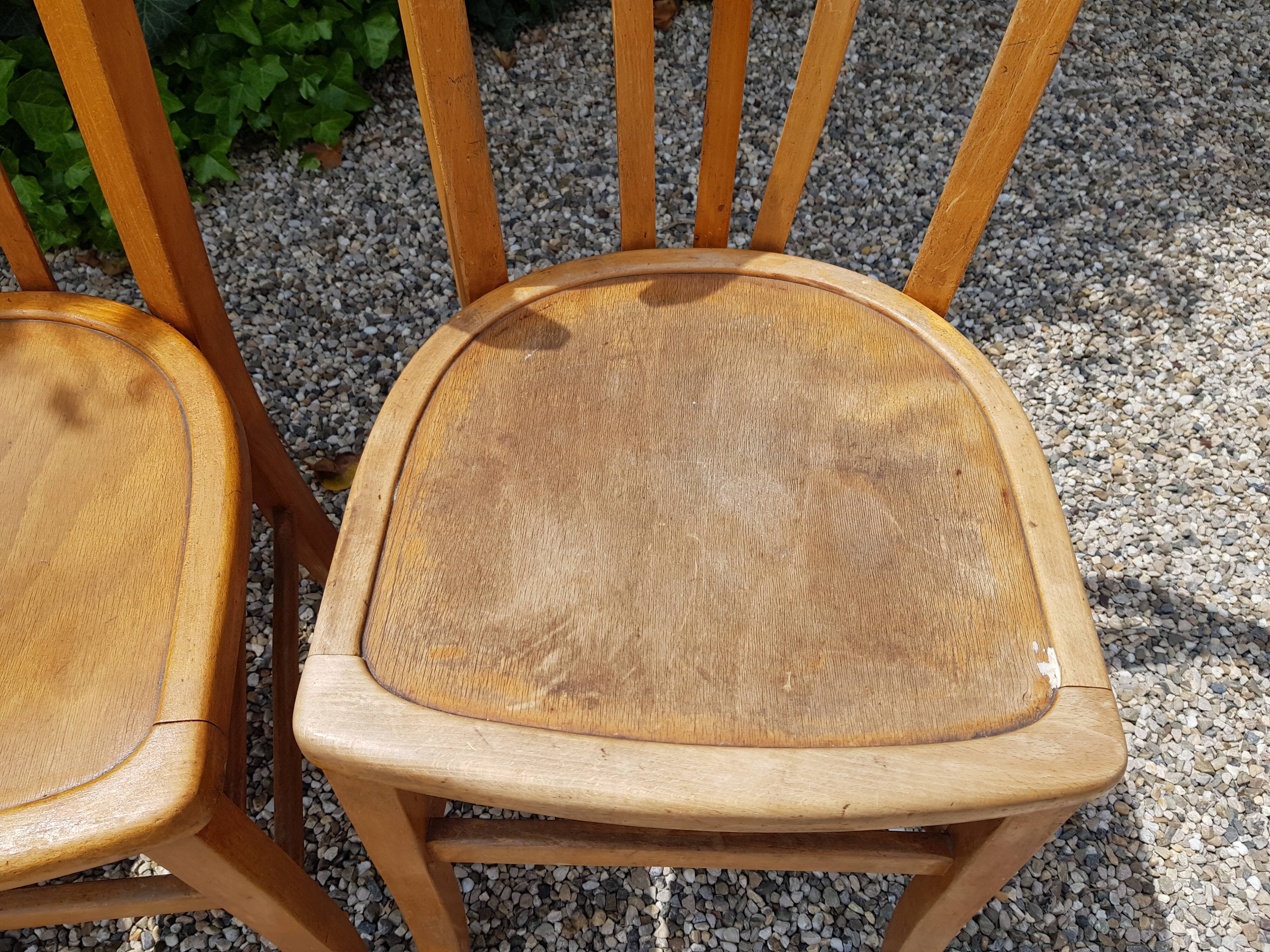 Old bistro chairs