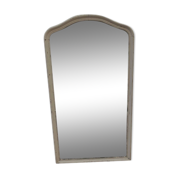Louis Philippe mirror in wood and patinated stucco 19th century