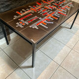 Ceramic coffee table signed Adri