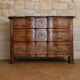 Regency period Arbalette commode in walnut – Marble top – Bronze fittings