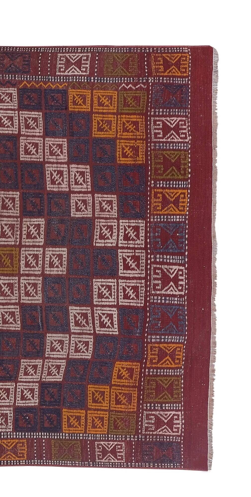 Vintage Turkish kilim handwoven 136x204 cm