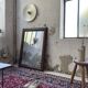 Miroir 1900 bois à clous