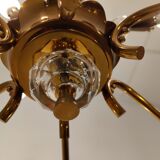 Mid century copper chandelier, 1950s