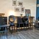 Series of 6 mismatched bistro chairs Baumann and Gizycko