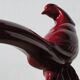 Figurine: the pheasant Ch.Lemanceau, burgundy ceramic, 1930s