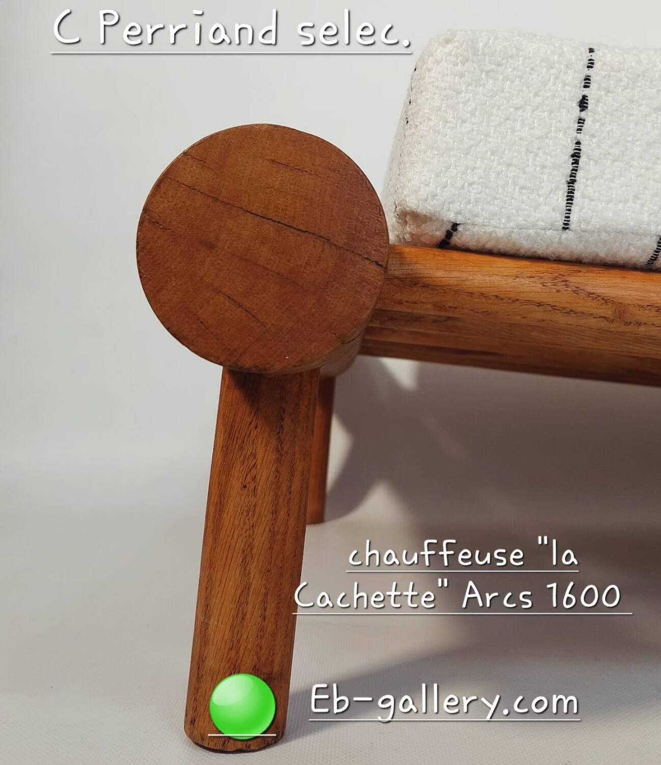 Armchair attributed to Charlotte Perriand.