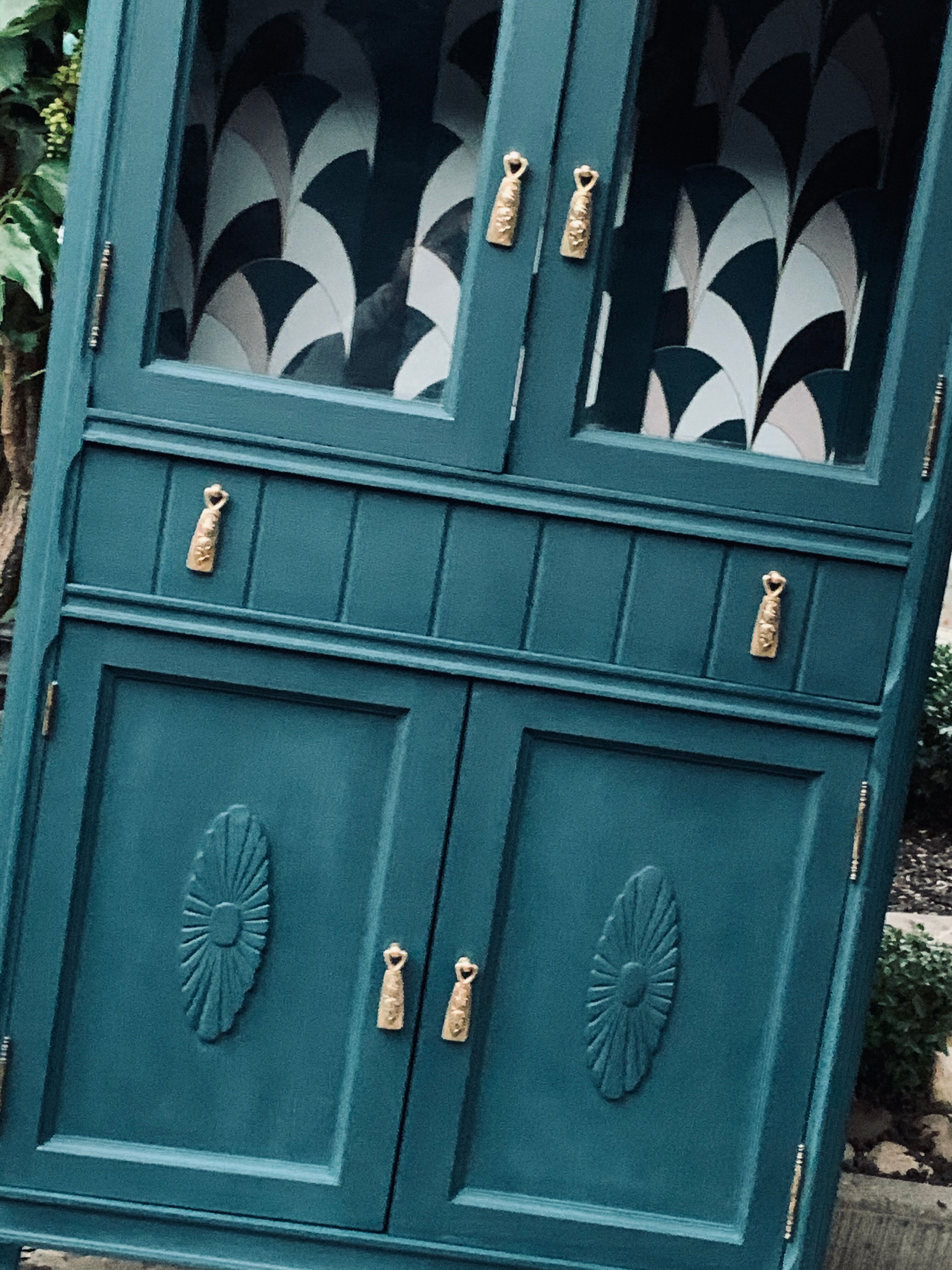 Art deco glass buffet