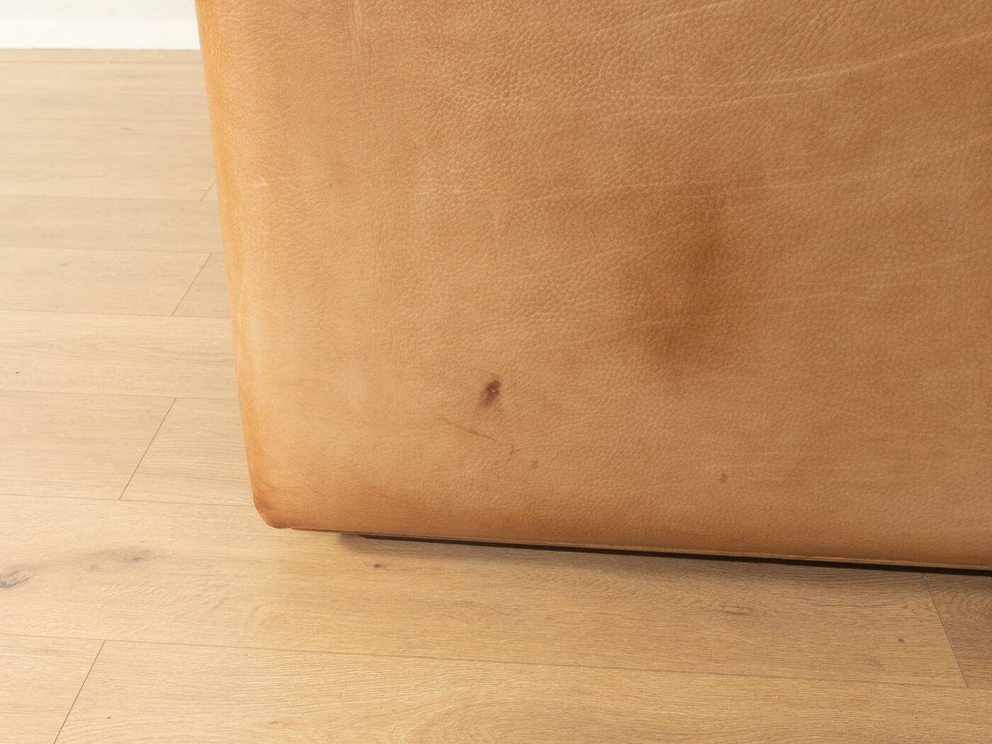 DS-47 two-seater sofa by de Sede, 1970s, natural light brown nappa leather