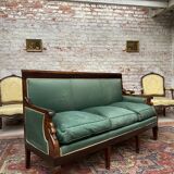 Mahogany bench in empire style xix th century