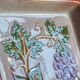 Terracotta plate signed P.Boy, glazed artisanal ceramics.