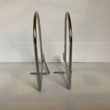 Pair of metal bookends