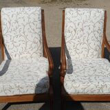 Louis XVI style armchair in solid cherry